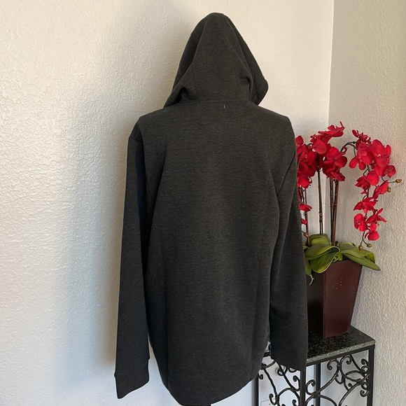 NWT Spyder Grey Full Zip Drawstring Hoodie Jacket Top - Picture 6 of 8